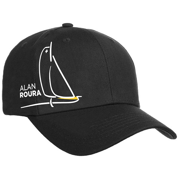 Casquette noire de la marque Alan Roura